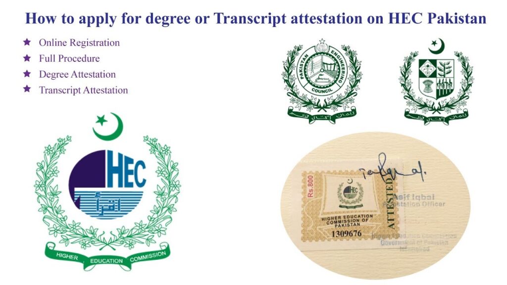 HEC attestation online